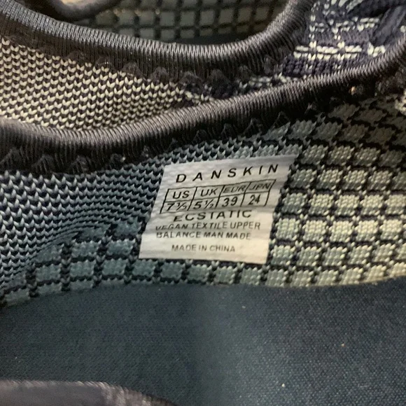 Danskin Women's Knit Sneakers in Navy and Gray - Picture 4 of 8